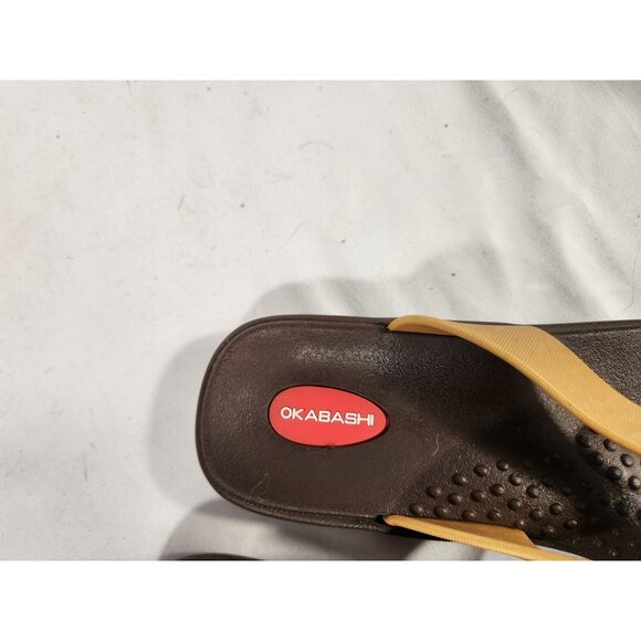 OKABASHI Breeze Fit Flop Sandal Comfort Arch Support Beach Resort US:L USA Made - Picture 8 of 9